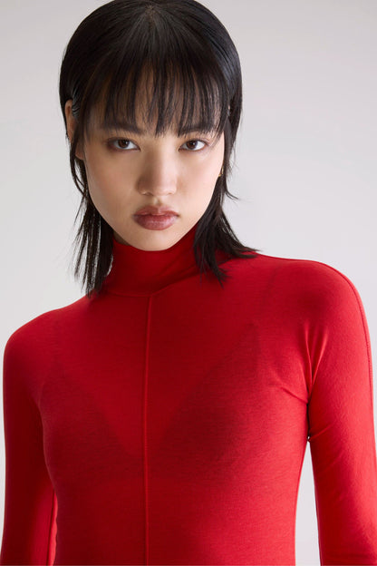 Bellerose | Flawy Turtleneck - Visible Seam Top Sanguine