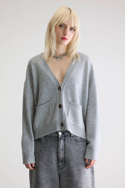 Cardigan Gakkin52 K1675u Light-Grey