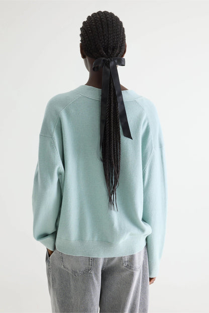 Bellerose | Interlock Knit Cardigan - Prairie Green Jadeite