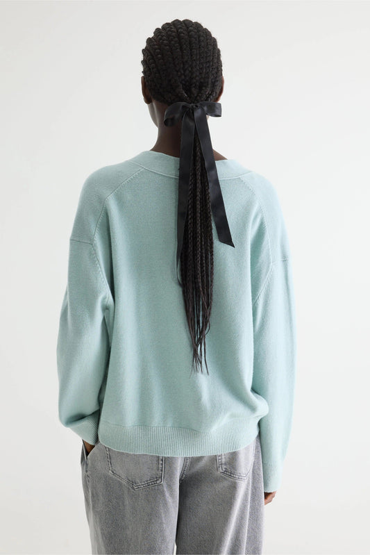 Bellerose | Interlock Knit Cardigan - Prairie Green Jadeite