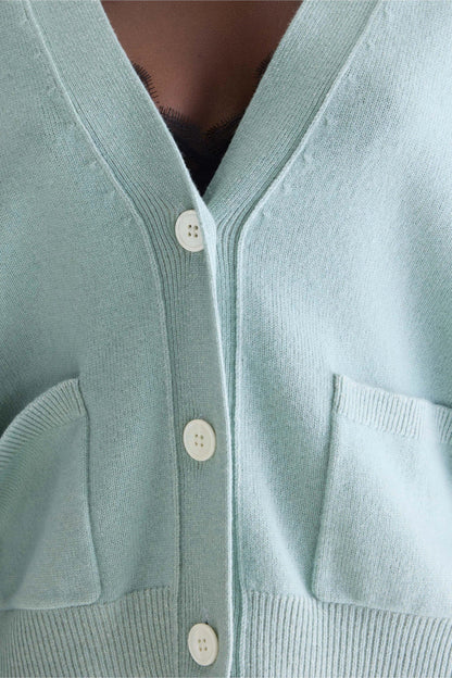 Bellerose | Interlock Knit Cardigan - Prairie Green Jadeite