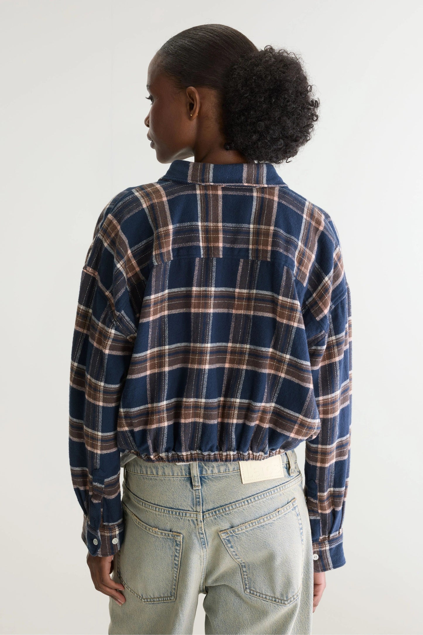 Bellerose | Cropped Check Shirt - Elasticated Hem