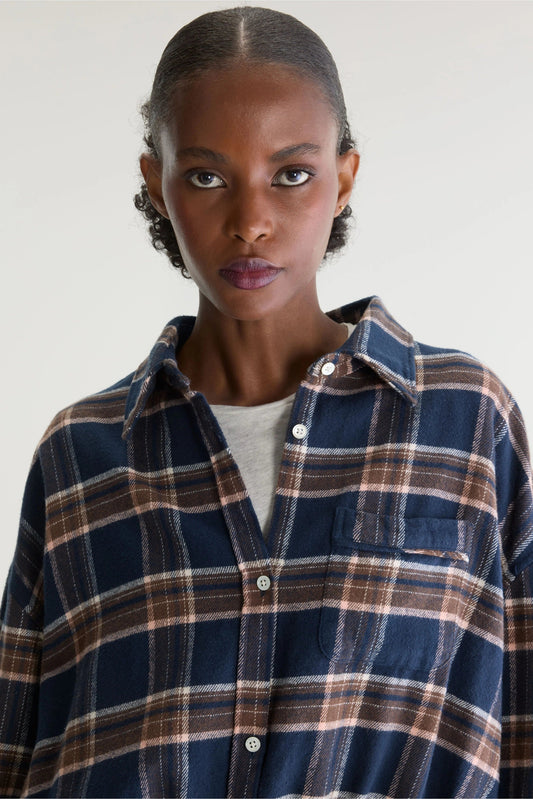 Bellerose | Cropped Check Shirt - Elasticated Hem