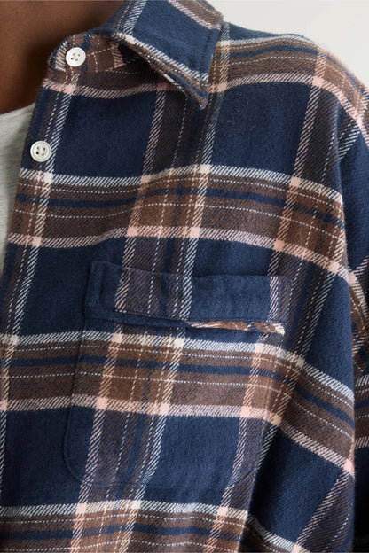 Bellerose | Cropped Check Shirt - Elasticated Hem