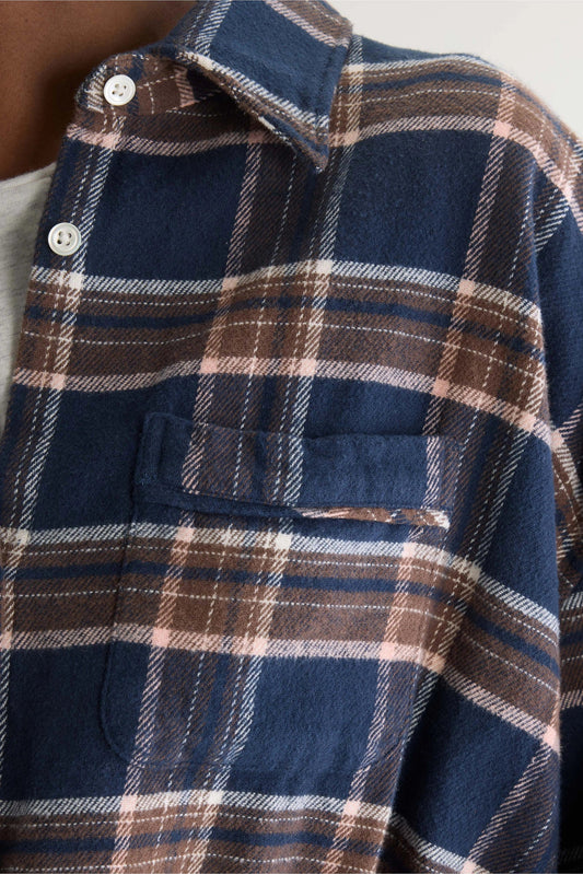 Bellerose | Cropped Check Shirt - Elasticated Hem