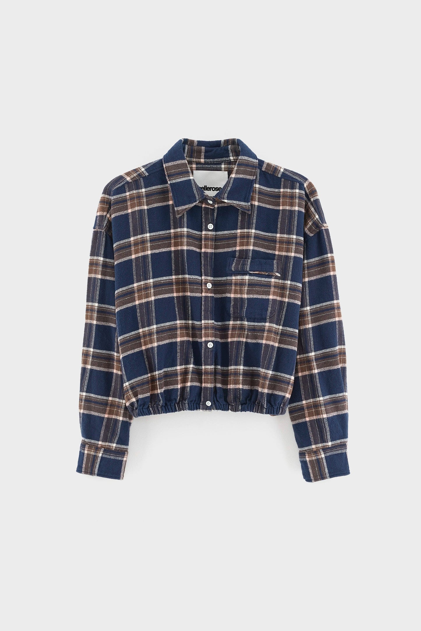 Bellerose | Cropped Check Shirt - Elasticated Hem