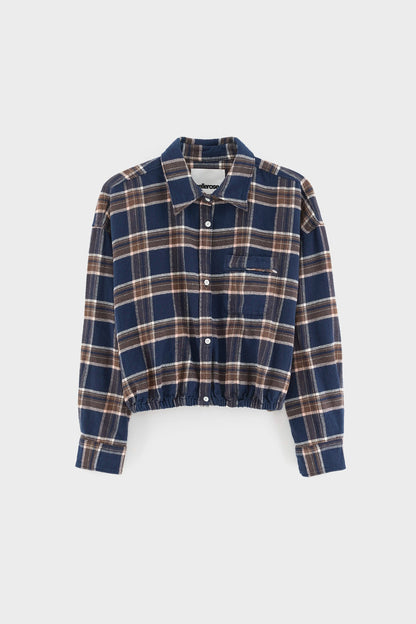 Bellerose | Cropped Check Shirt - Elasticated Hem