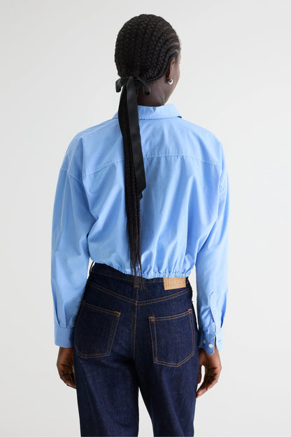 Bellerose | Shirt Gemma - Blue Poplin with Elasticated Hem