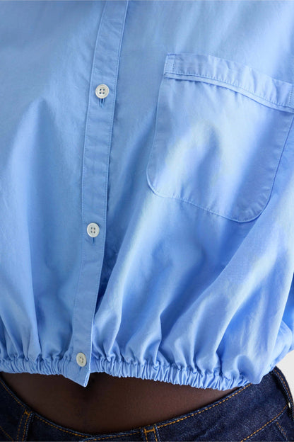Bellerose | Shirt Gemma - Blue Poplin with Elasticated Hem