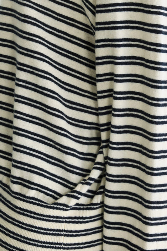 Bellerose | Gerhi Striped Pullover - Boat Neck in Ecru & Navy
