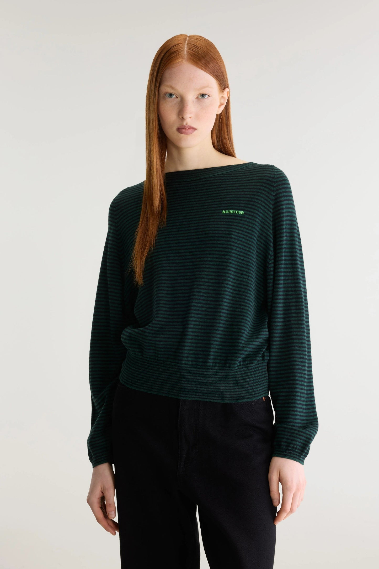Bellerose | Gerhi  Pullover - Relaxed Boat Neck Stripe-B