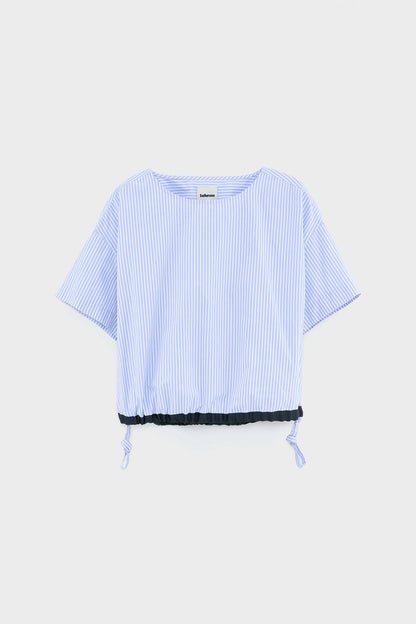 Bellerose | Gian Striped Cotton Blouse - Adjustable Hem