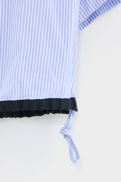 Bellerose | Gian Striped Cotton Blouse - Adjustable Hem