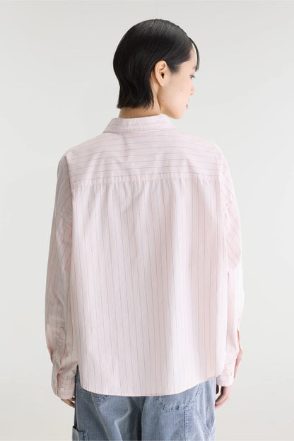 Bellerose | Oversized Striped Cotton Shirt - Ginger62 Stripe-B