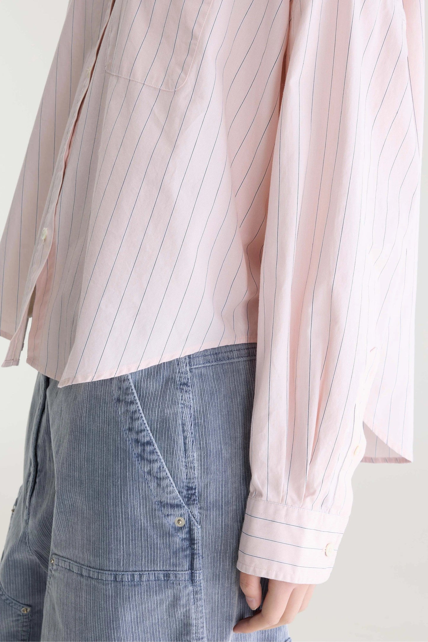 Bellerose | Oversized Striped Cotton Shirt - Ginger62 Stripe-B