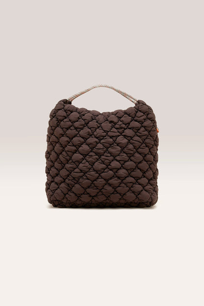 Bellerose | Berlingo Shoulder Bag - Padded Nylon with Rope Handles Ebene