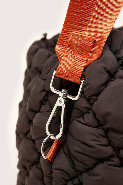 Bellerose | Berlingo Shoulder Bag - Padded Nylon with Rope Handles Ebene