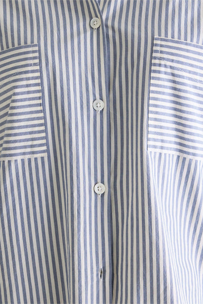 Bellerose | Relaxed Cotton Button-Down Shirt - Grey-Blue Stripe Stripe-B