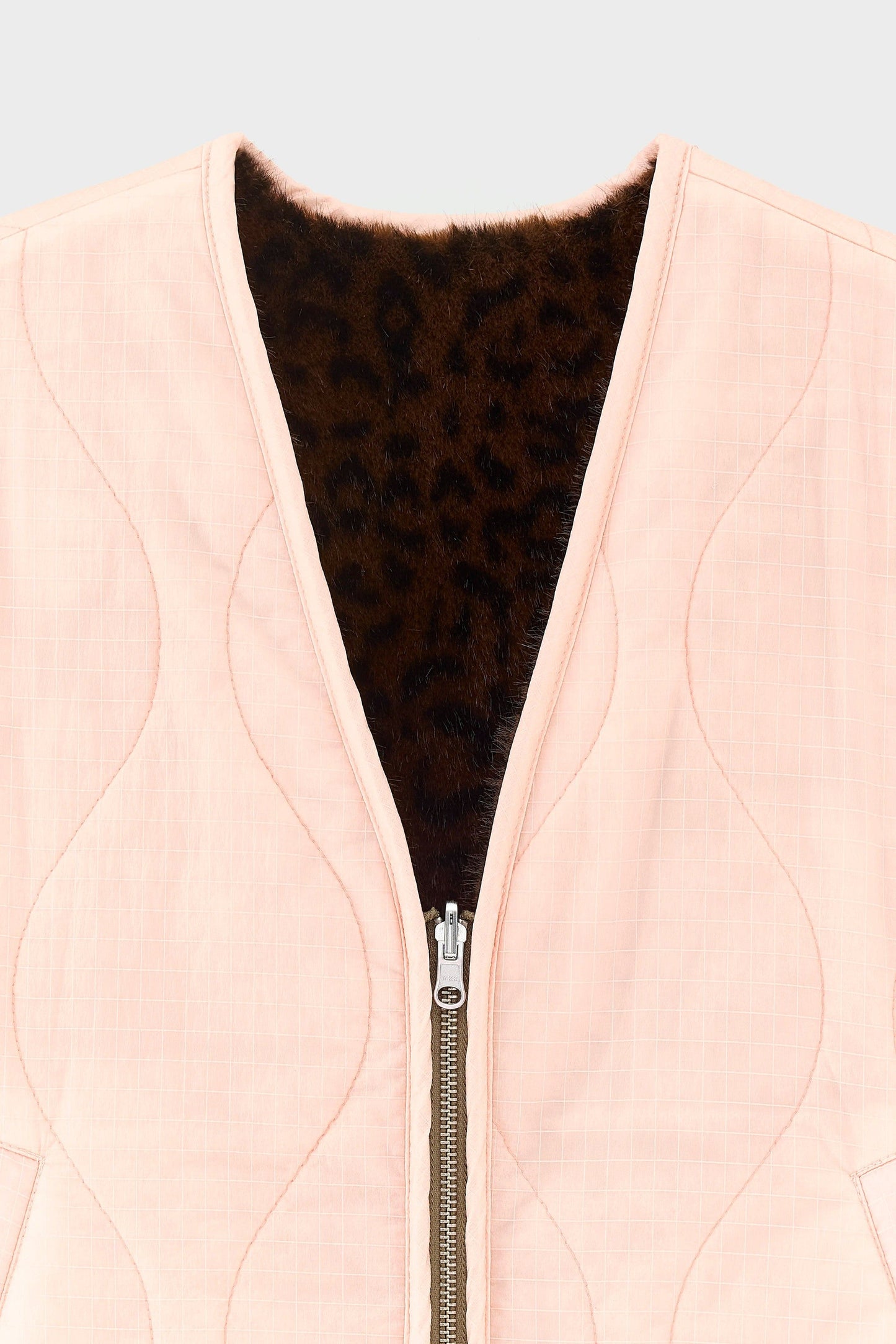 Bellerose | Reversible Quilted Gilet - Leopard Lining Babe