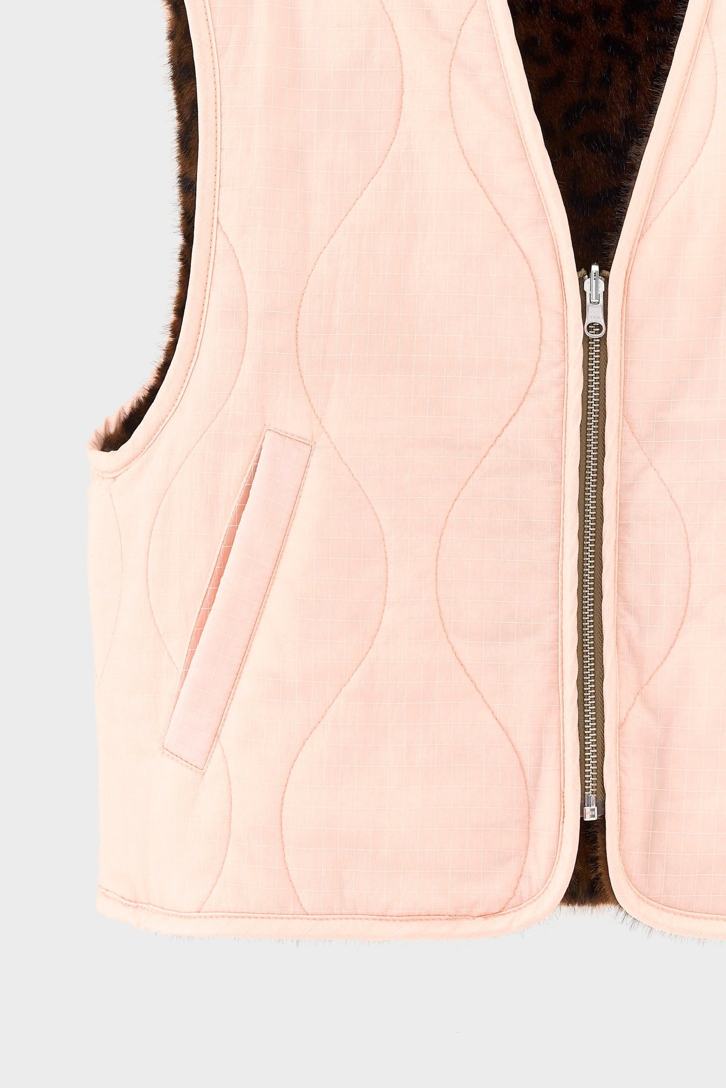 Bellerose | Reversible Quilted Gilet - Leopard Lining Babe