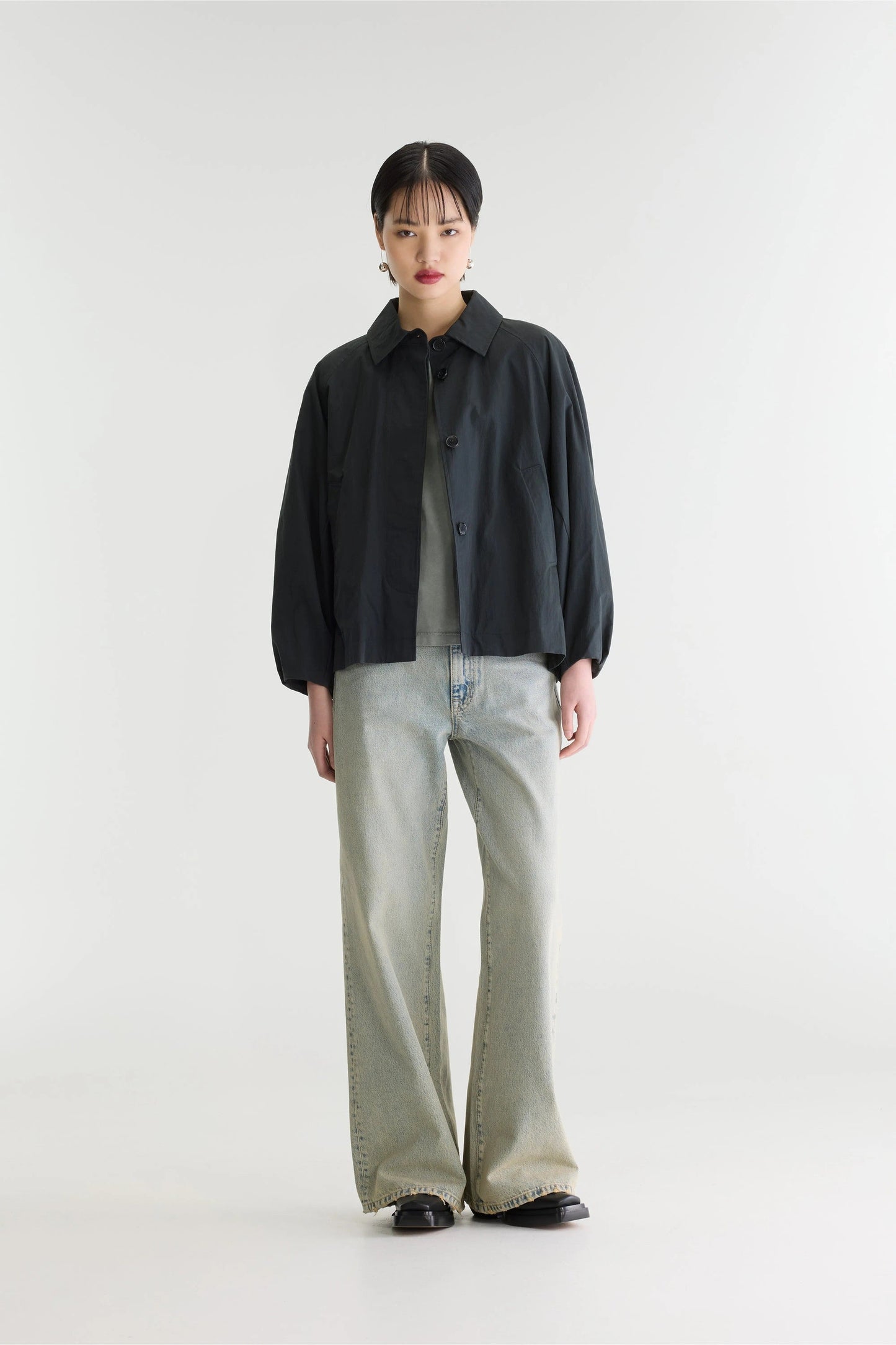 BELLEROSE | Relaxed Water-Repellent Canvas Trench Jacket Pirate