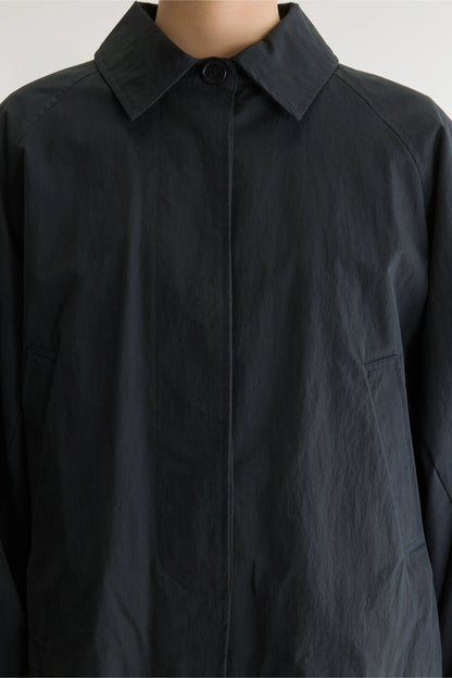 BELLEROSE | Relaxed Water-Repellent Canvas Trench Jacket Pirate