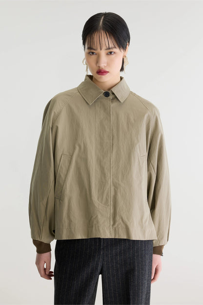 Bellerose | Jodie62 Relaxed Trench Jacket - Water-Repellent Canvas Shadow
