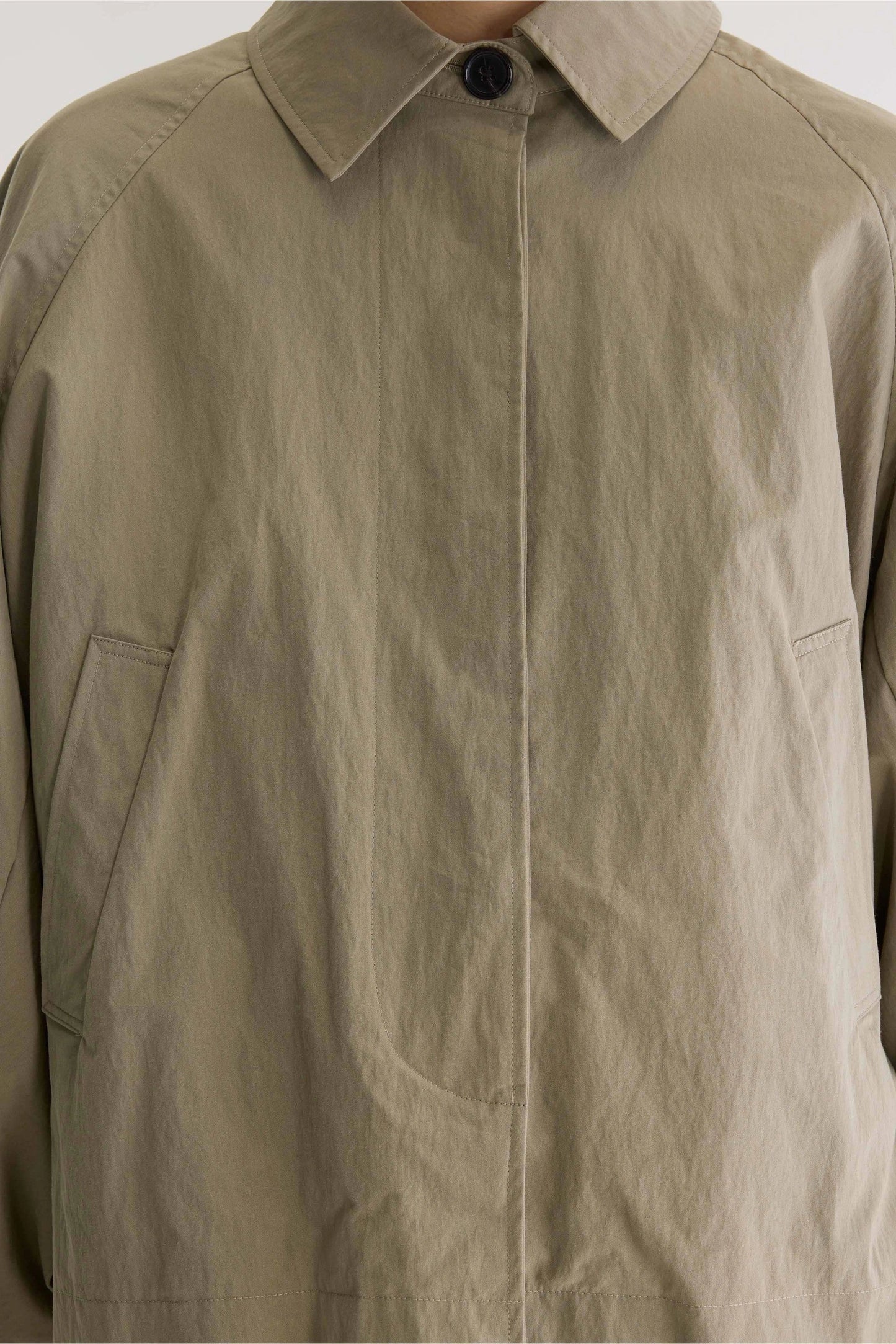 Bellerose | Jodie62 Relaxed Trench Jacket - Water-Repellent Canvas Shadow