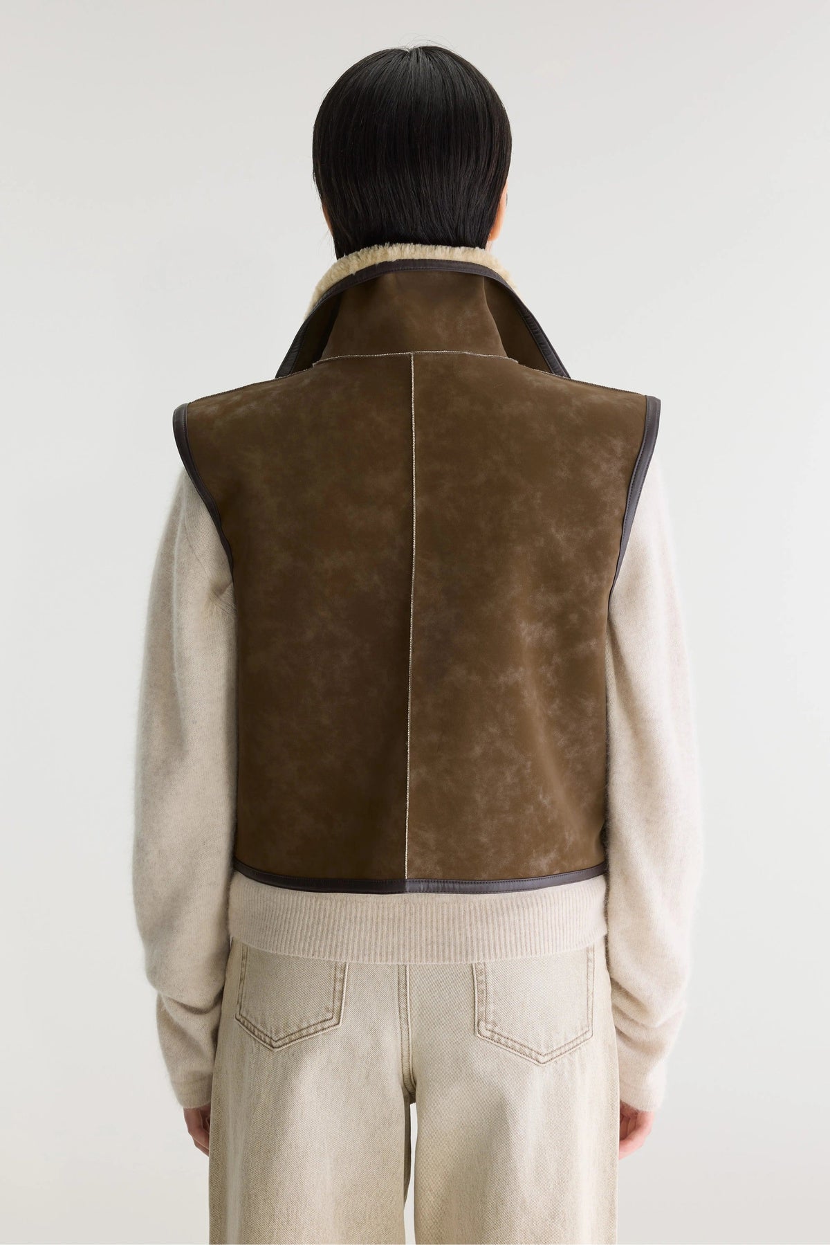 Bellerose | Reversible Gilet - Beige Sherpa Sheep