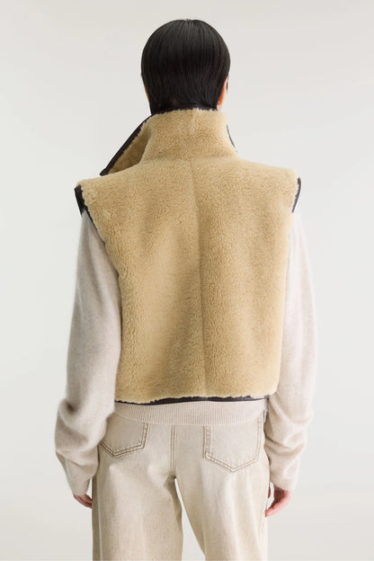 Bellerose | Reversible Gilet - Beige Sherpa Sheep