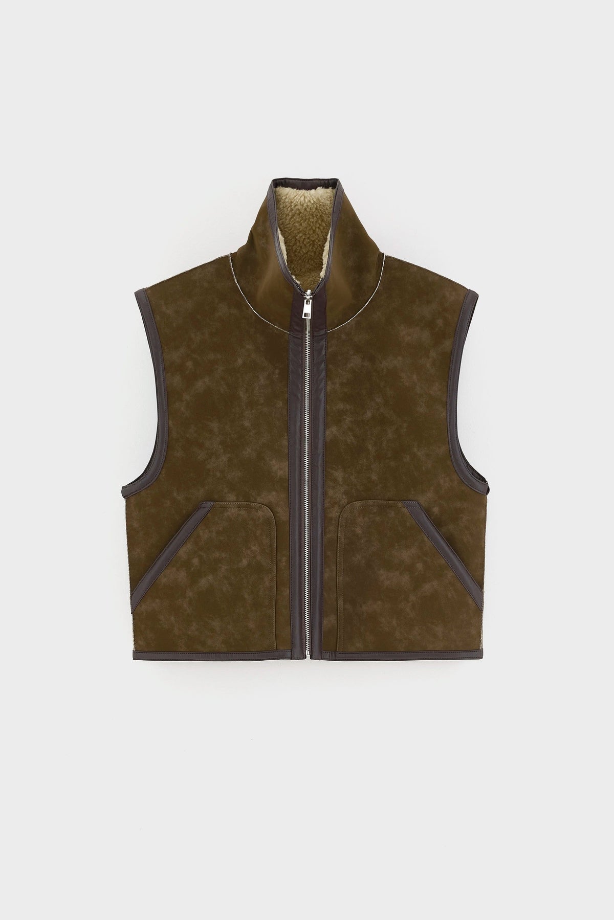 Bellerose | Reversible Gilet - Beige Sherpa Sheep