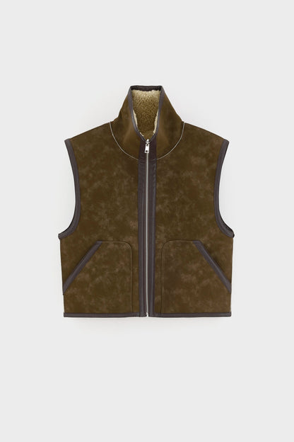 Bellerose | Reversible Gilet - Beige Sherpa Sheep