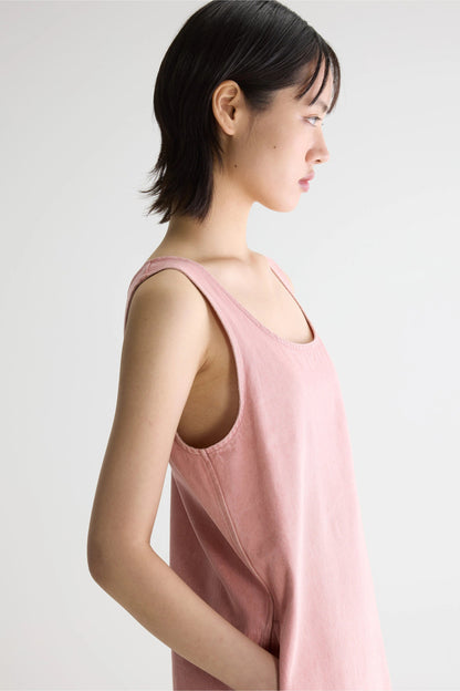 Women's Vintage Dress 100% Cotton Poplin - Stone Gray Heather Vintage-Stone-Wash