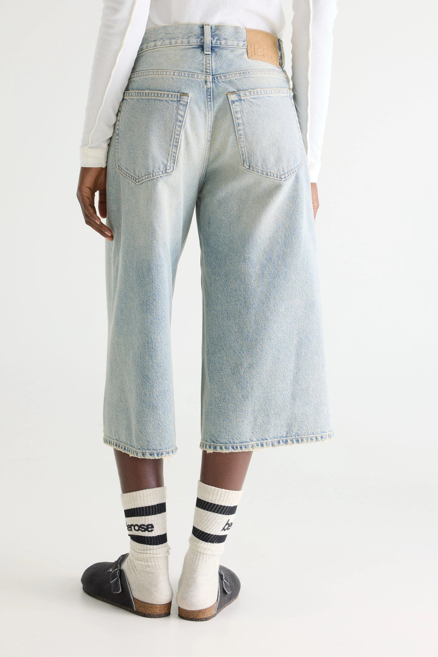 BELLEROSE | Kali61 Low-Rise Wide-Leg Culotte Jean - Dusty Bleach