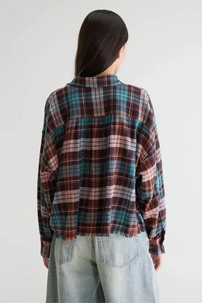 Bellerose | Cropped Check Shirt - Balloon Sleeve Check-A