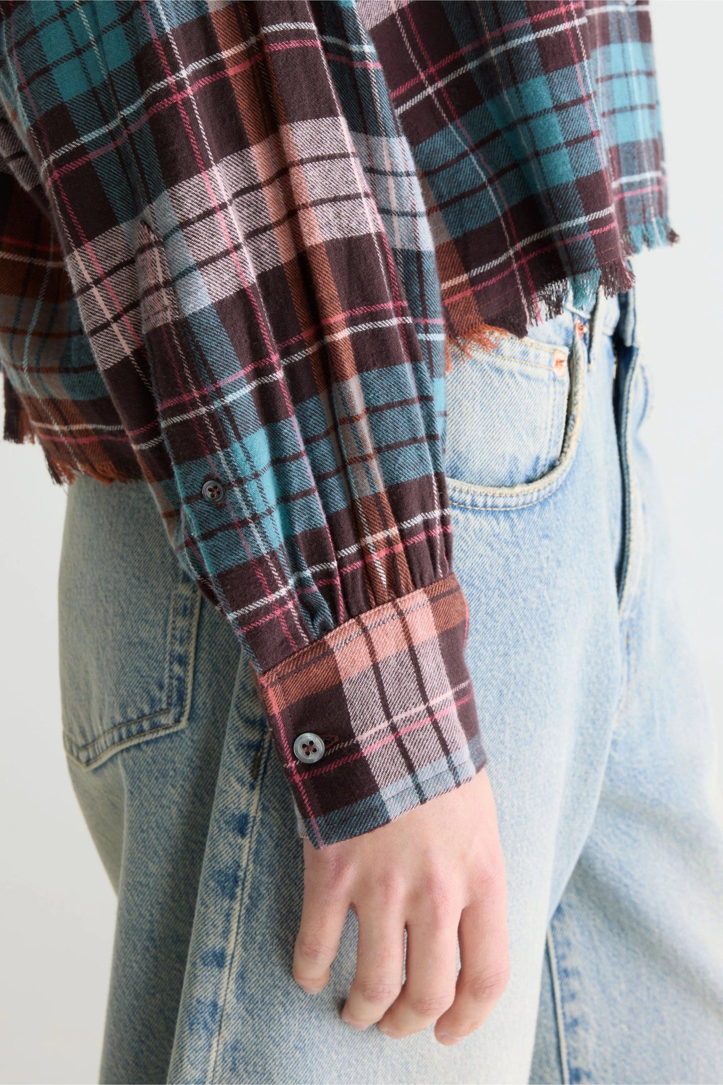 Bellerose | Cropped Check Shirt - Balloon Sleeve Check-A