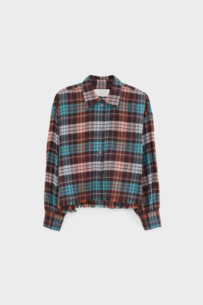 Bellerose | Cropped Check Shirt - Balloon Sleeve Check-A