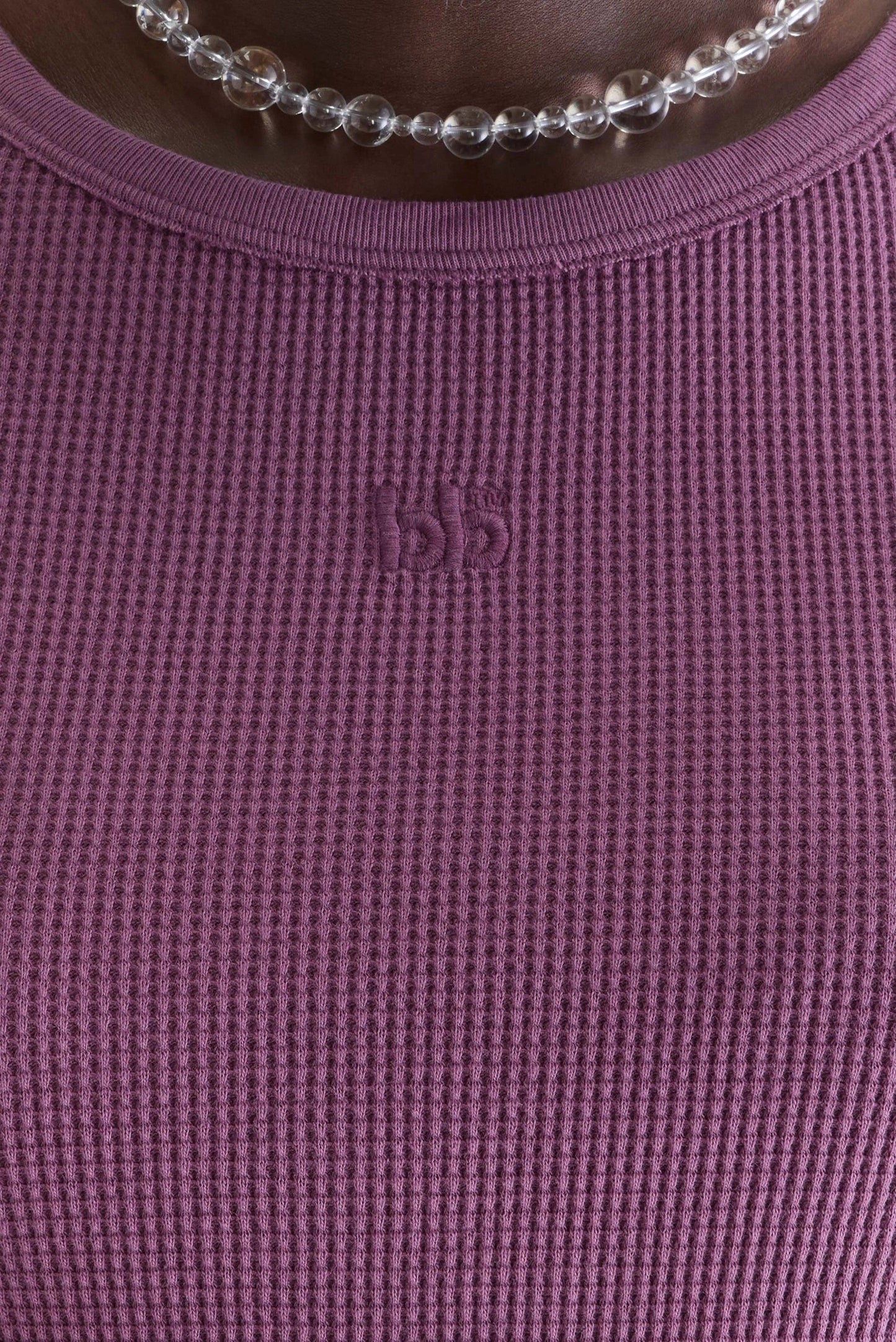 Bellerose | Mali Waffle-Knit T-Shirt - Dusty Plum Crocus