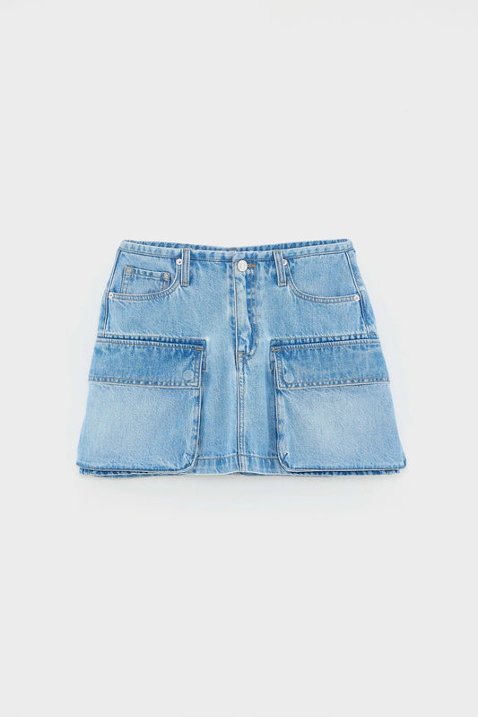 Bellerose | Pallas Denim Skirt - Mini Dusty-Bleach