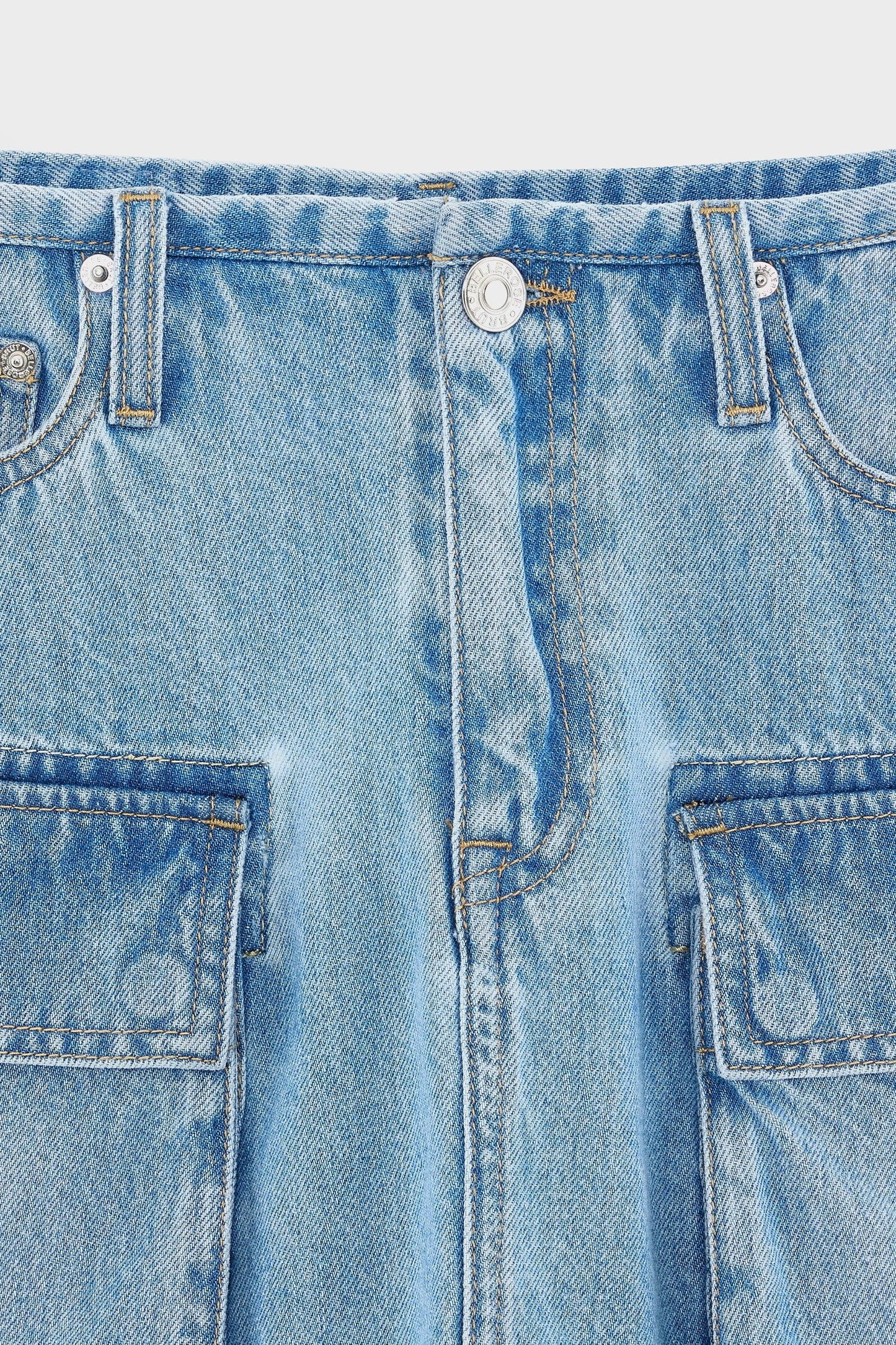 Bellerose | Pallas Denim Skirt - Mini Dusty-Bleach