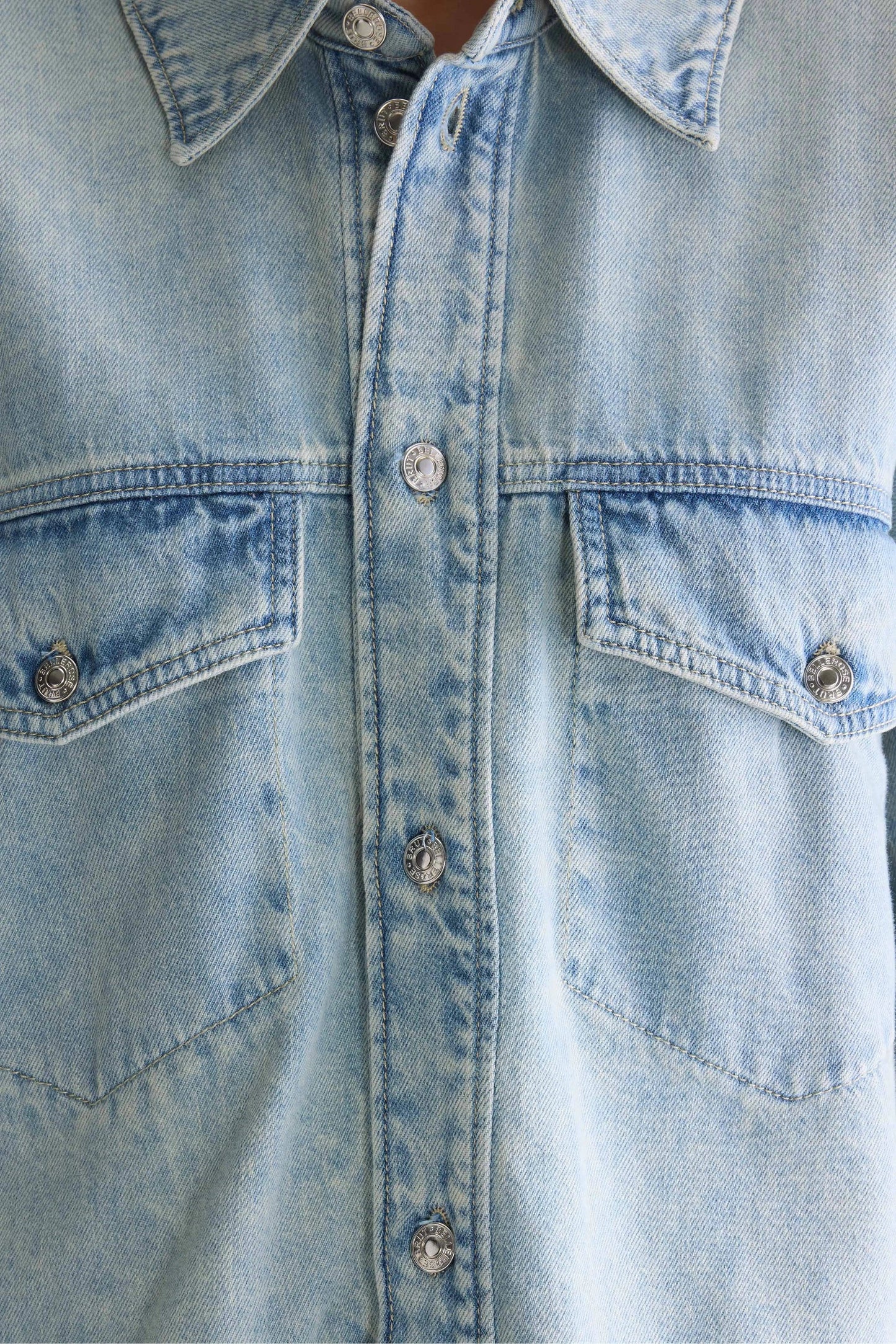 Denim Shirt Pery D0518 Light-Blue-Bleach