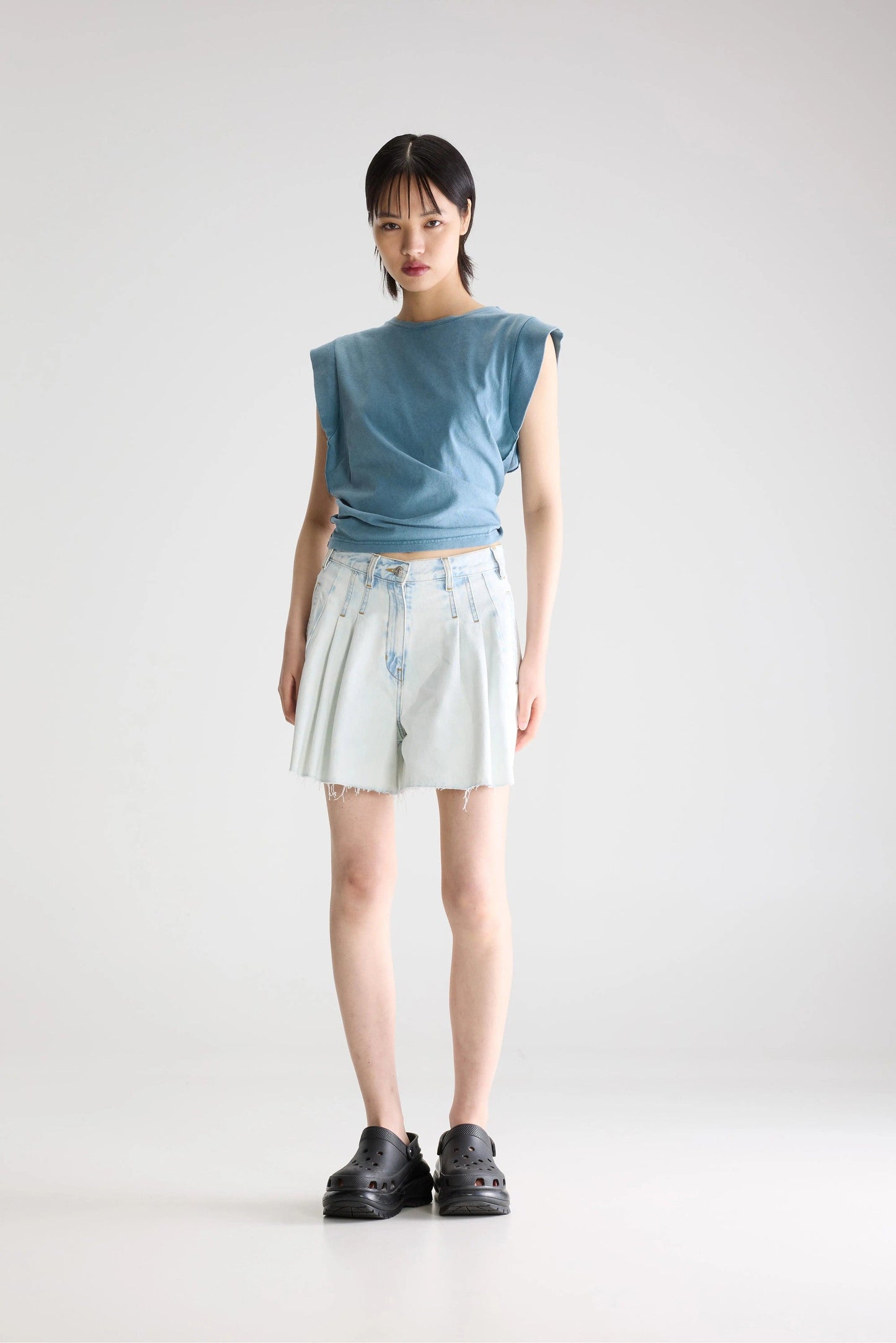 Denim Shorts Presley61 D0599 Ice-Bleach