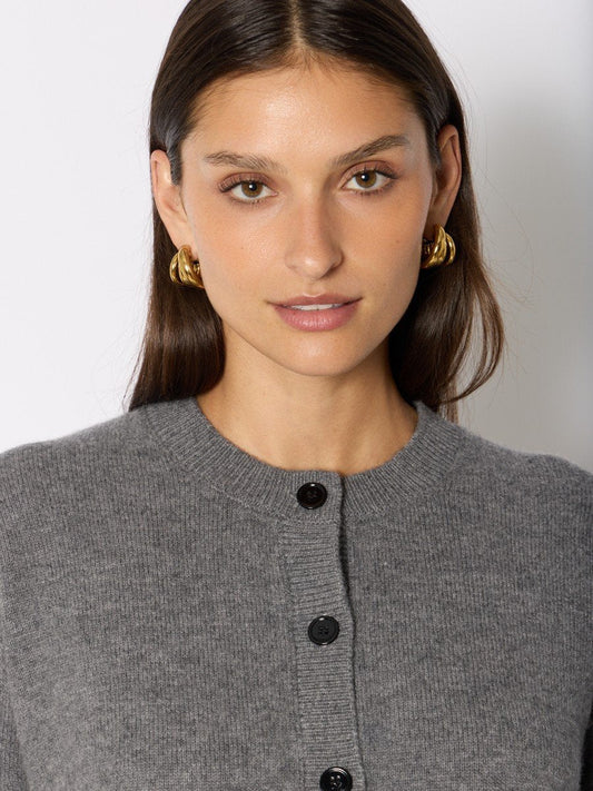 Cardigan 21mycherry Grey-Melange