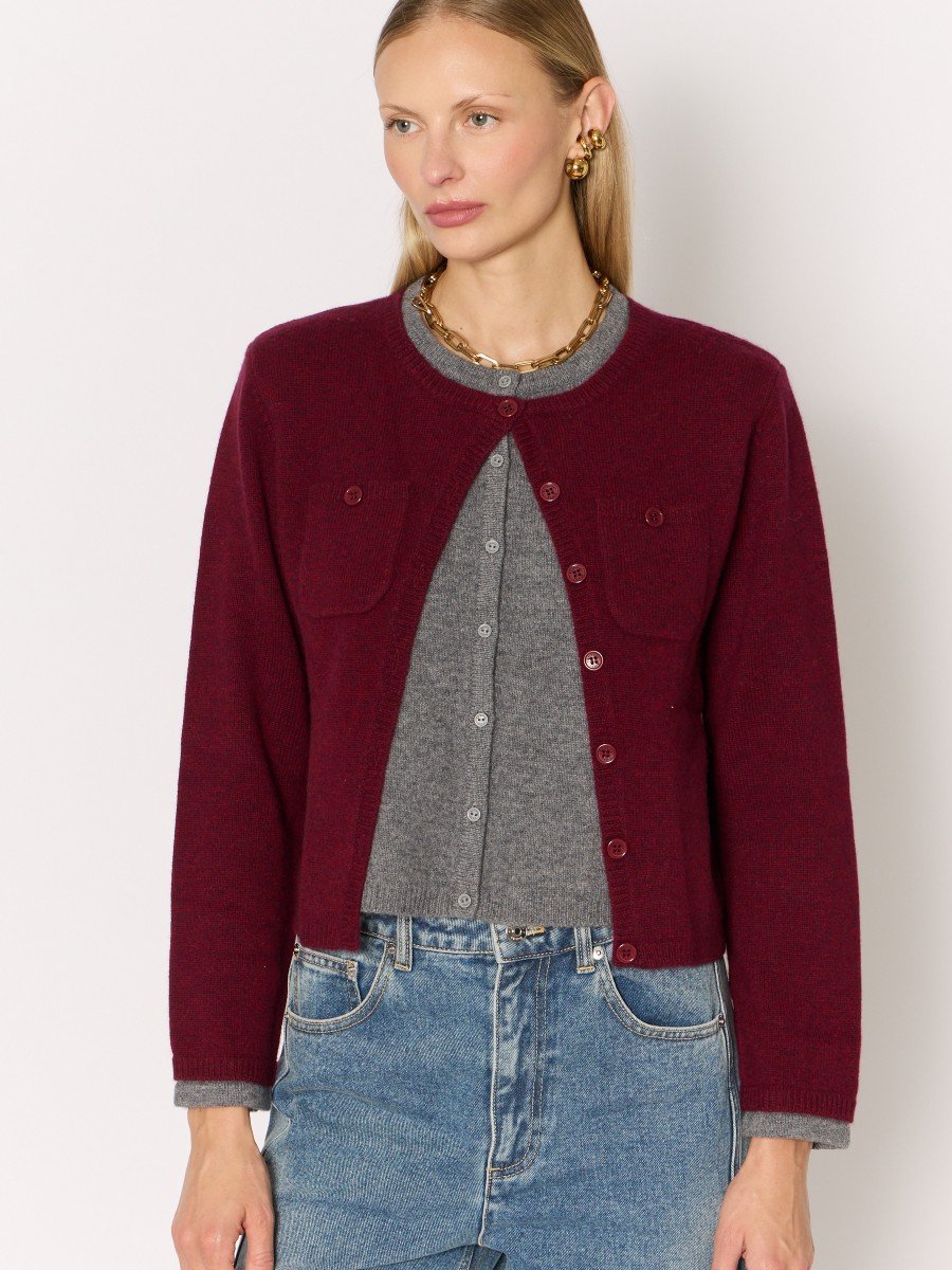 Cardigan 21mygigi Burgundy-Mix