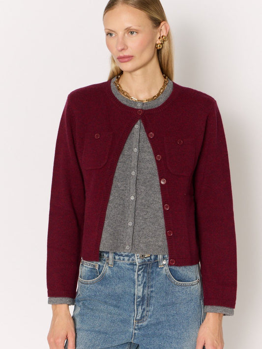 Cardigan 21mygigi Burgundy-Mix