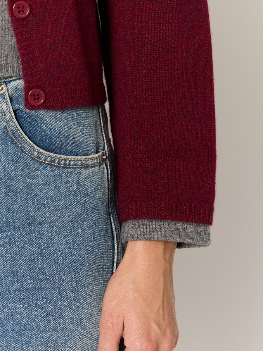 Cardigan 21mygigi Burgundy-Mix