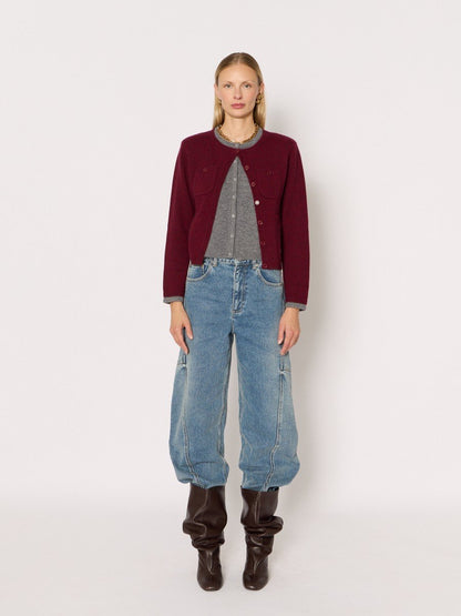 Cardigan 21mygigi Burgundy-Mix