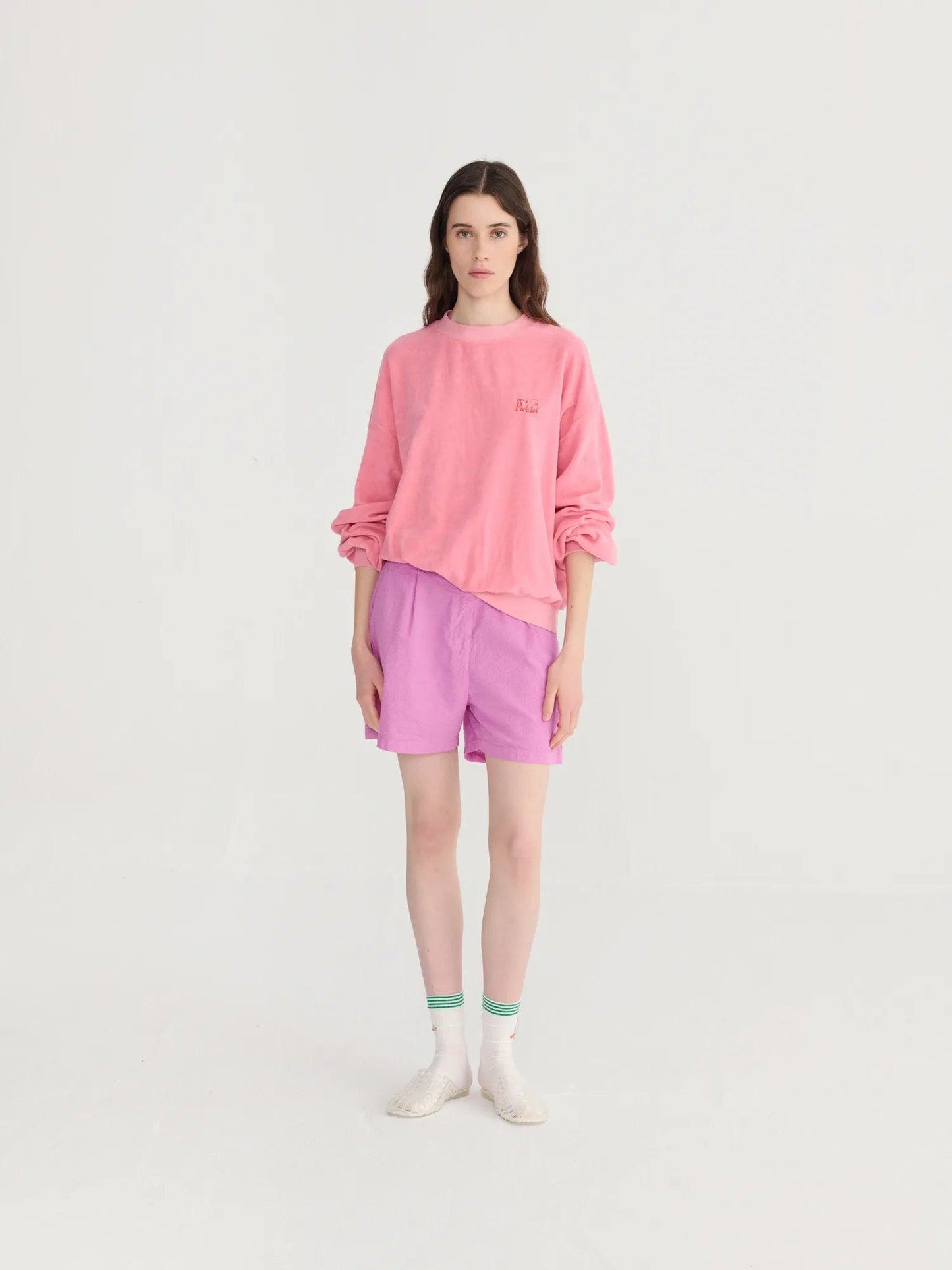 BOBO CHOSES | Pink Dropped Shoulder Sweatshirt