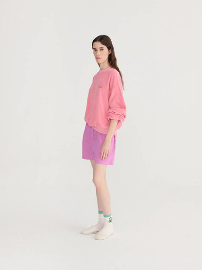 BOBO CHOSES | Pink Dropped Shoulder Sweatshirt