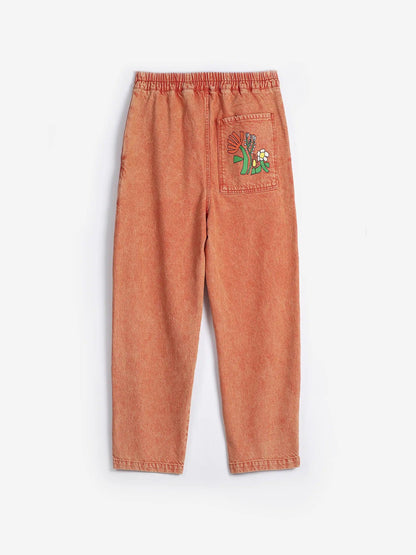 BOBO CHOSES | Relaxed Straight-Leg Jeans in Red